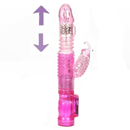 Jack Rabbit Thrusting Powerful adult Dildo-G-spot Vibrator Massager Female sex toy Pink image pic