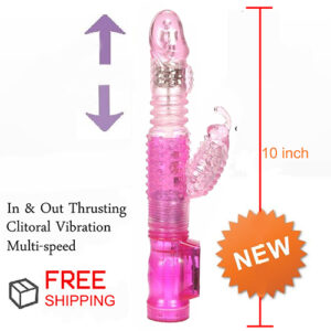 Jack Rabbit Thrusting Powerful adult Dildo-G-spot Vibrator Massager Female sex toy Pink