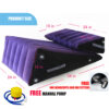 Double Wedge Ramp Positioning Sex Pillow with Straps Kit