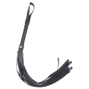 Faux Leather Braided Whip Riding Crop Party Flogger Queen Restraint Toy Black