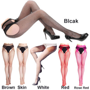 Cytherea Women’s Sexy Thigh High Open Crotch Stockings With Diamond  Socks 5024