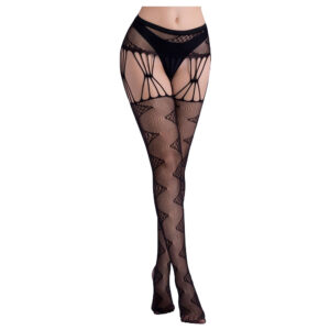 Cytherea Sexy Lace Pantyhose Tights Garter Belt Lady Stockings  Black 6083