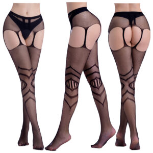 Cytherea Sexy Lace Pantyhose Tights Garter Belt Lady Stockings  Black 6085