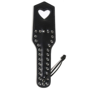Cytherea Heart Rivet Leather Paddle