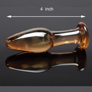 Cytherea Medium Golden Glass Bullet Anal Plug butt  Stimulator Smooth