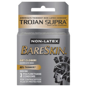 Trojan Supra Non-Latex Condoms (3 Pack)