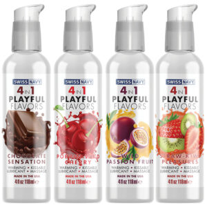 Swiss Navy 4 In 1 Playful Flavors 4oz (118ml)