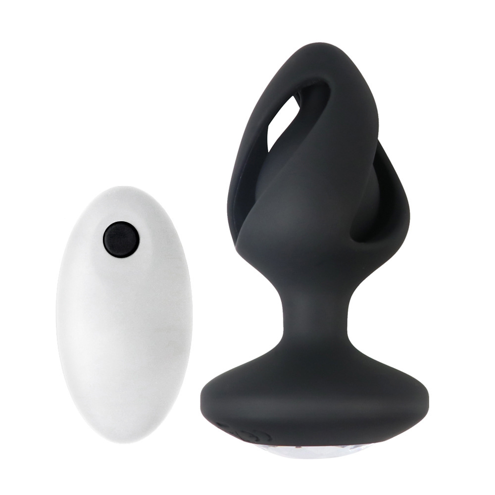 Remote Control Soft Silicone Hollow Out Anal Plug Copy